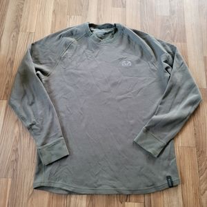 Kuiu Mens Waffle Knit Thermal Base Layer Long Sleeve Crewneck Sweater Size Large